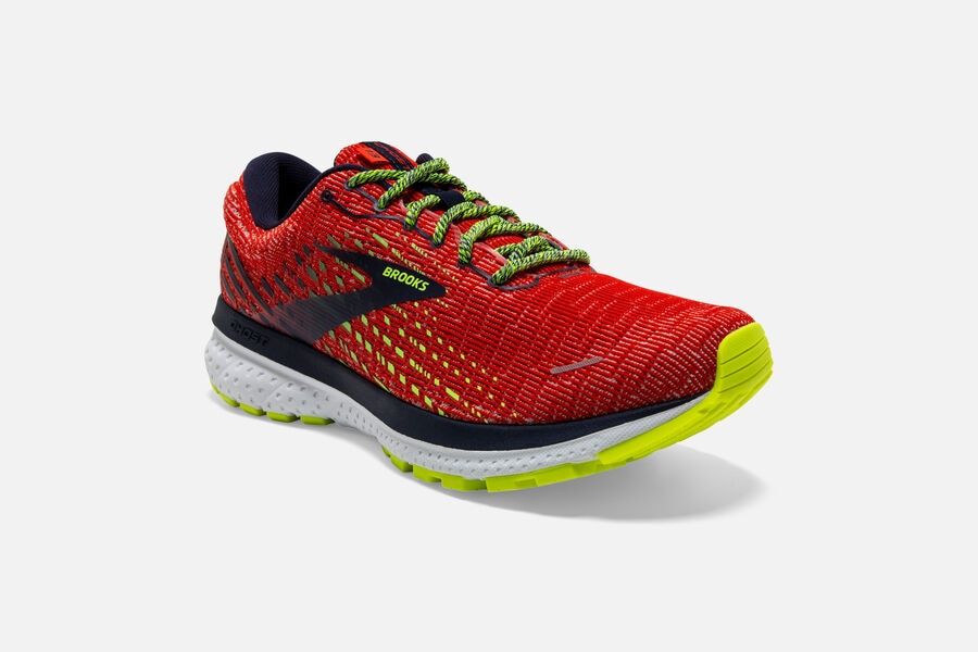 Brooks Ghost 13 Road Running Shoes - Mens - Red/Black - MQ8214056